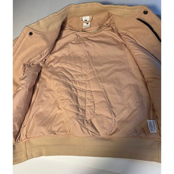 NIKE WMNS NikeLab Essentials Destroyer Varsity Jacket 908642-200 Tan WOMEN'S S - Picture 4 of 12